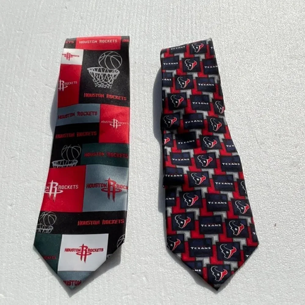 🔥 Take 50% OFF- NFL - Houston Rockets 2set Men’s Neckties, OS